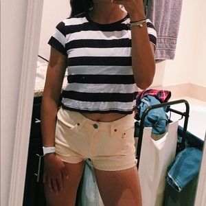 Striped crop top
